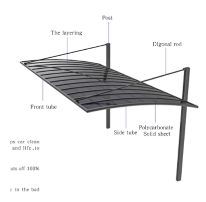 Aluminum pergola structure