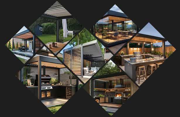 Outdoor Kitchen Heavy Pergolas