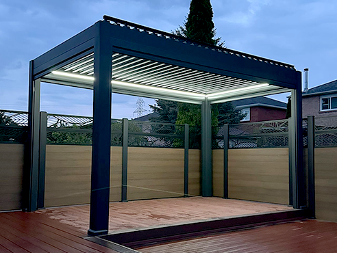 aluminum pergola