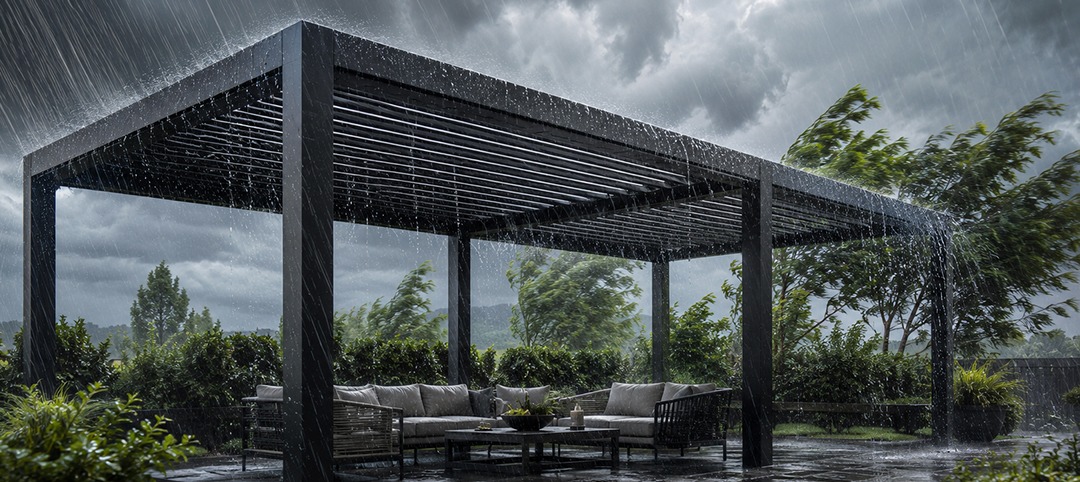 Can an Aluminum Pergola Handle Heavy Rain and Wind