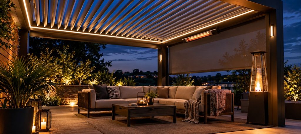 5 Ways to Make Your Louvered Pergola More Comfortable at Night